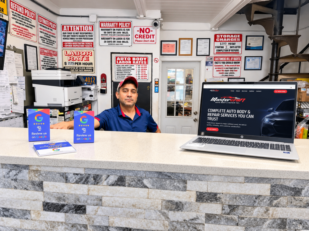 Mastercraft Auto Body & Repair — Website + TRL Review Solution